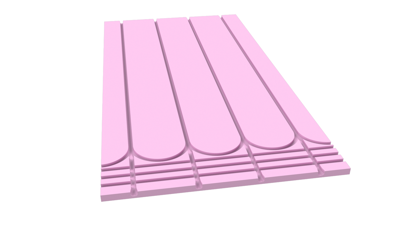 High Density Lightweight XPS Extruded Insulation 18mm UFH Floor Panel