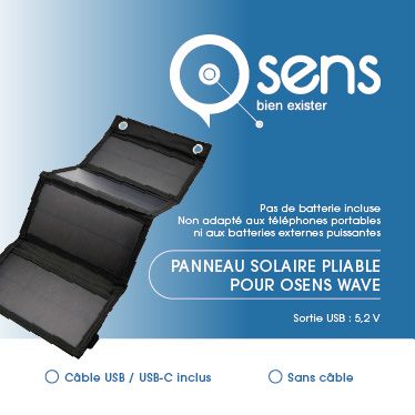 Panneau solaire pliable pour Osens Wave (Prix de lancement)