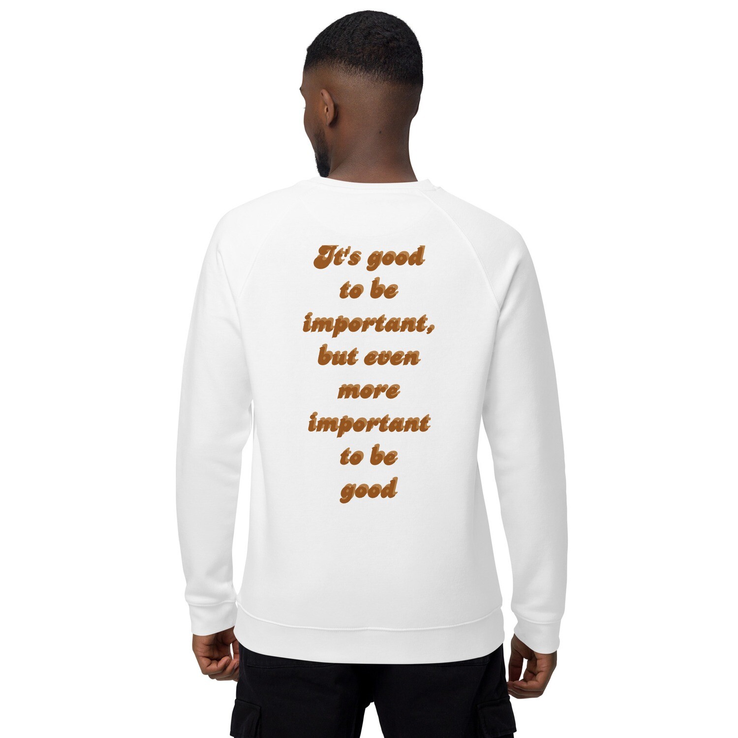 Unisex organic raglan sweatshirt