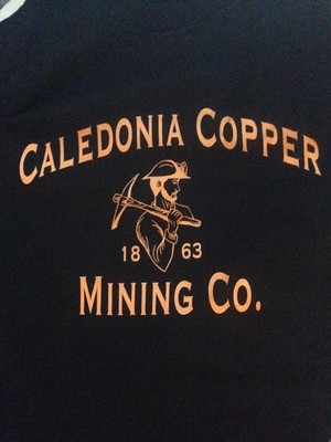 T-shirt - copper lettering