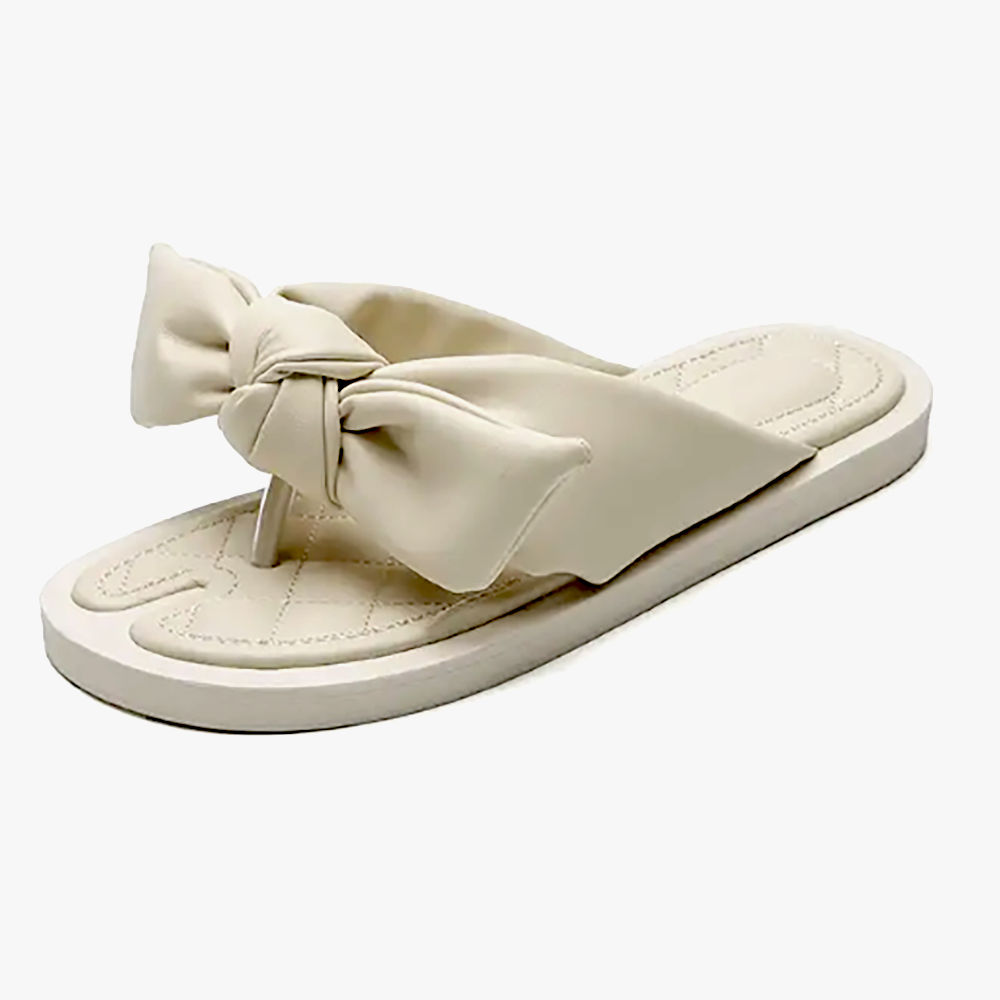 STYLISH BIG RIBBON KNOTTED SLIDE
