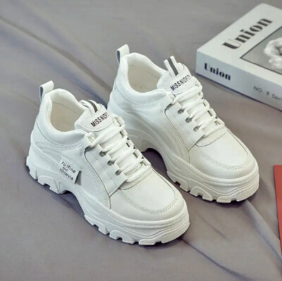 BASIC HIGH LIFT LACED UP SNEAKERS