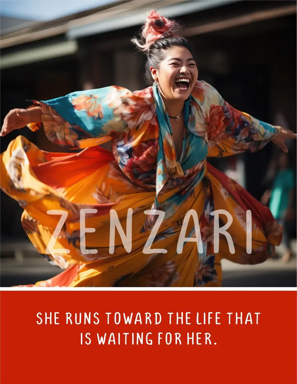 BODACIOUS WOMEN 012 PRINT SHE RUNS TOWARD LIFE
