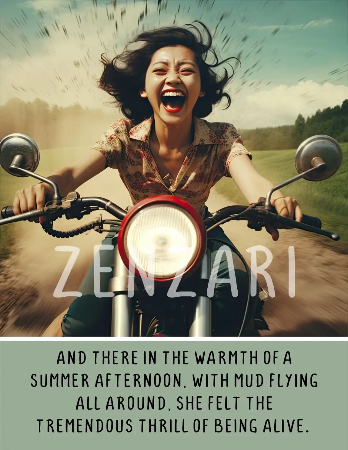 BODACIOUS WOMEN 032 PRINT THE TREMENDOUS THRILL OF BEING ALIVE