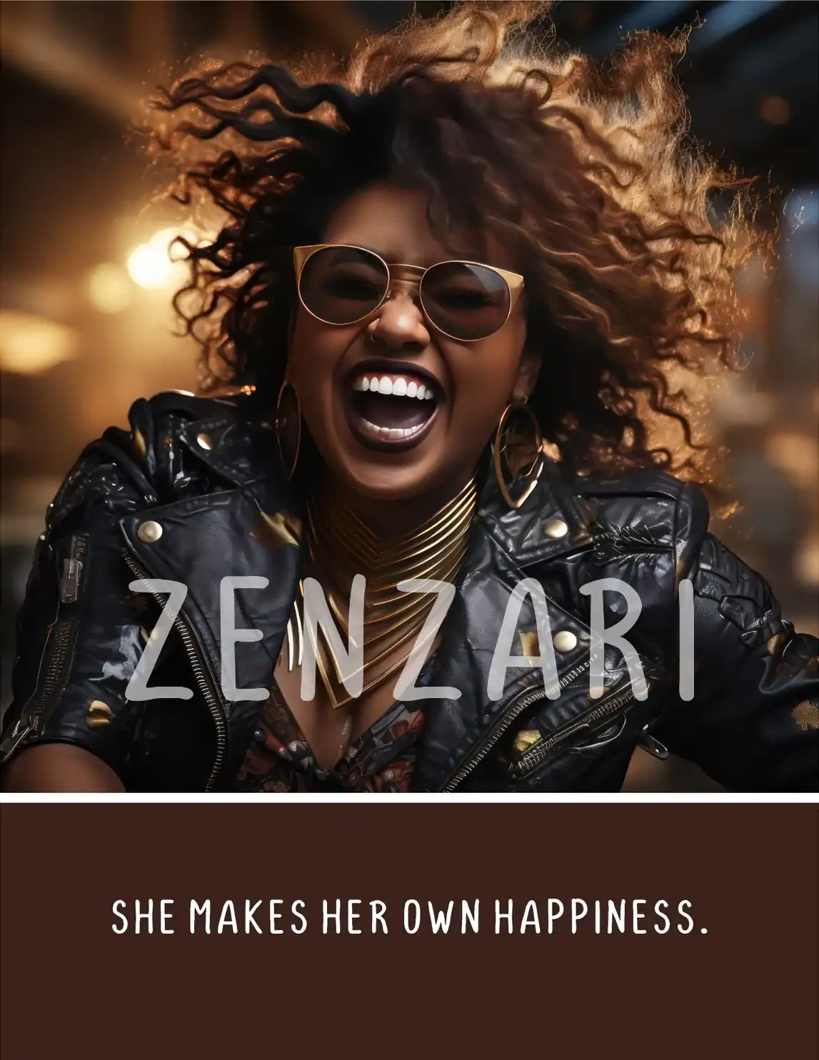 BODACIOUS WOMEN 038 PRINT MAKES HER OWN HAPPINESS