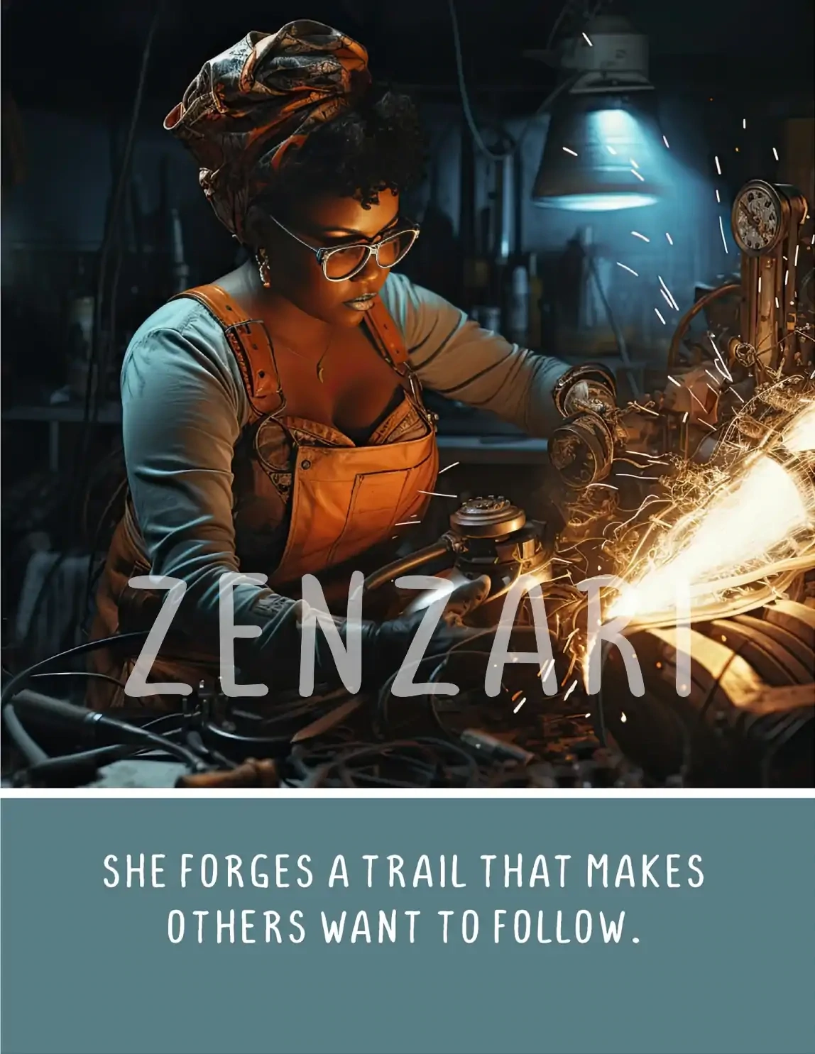 BODACIOUS WOMEN 057 PRINT SHE FORGES A TRAIL