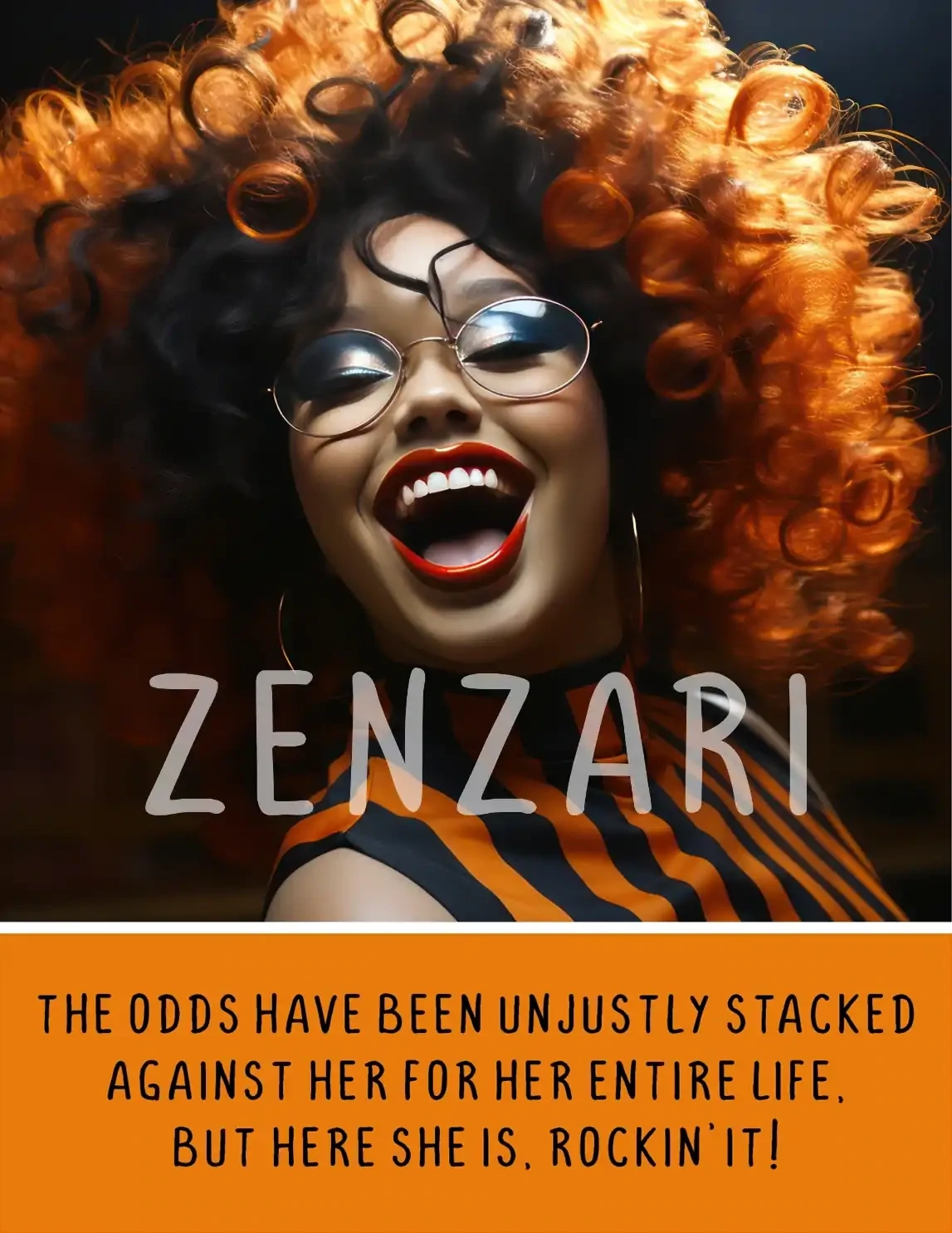 BODACIOUS WOMEN 073 PRINT ODDS STACKED AGAINST HER, BUT HERE SHE IS, ROCKIN&#39; IT!