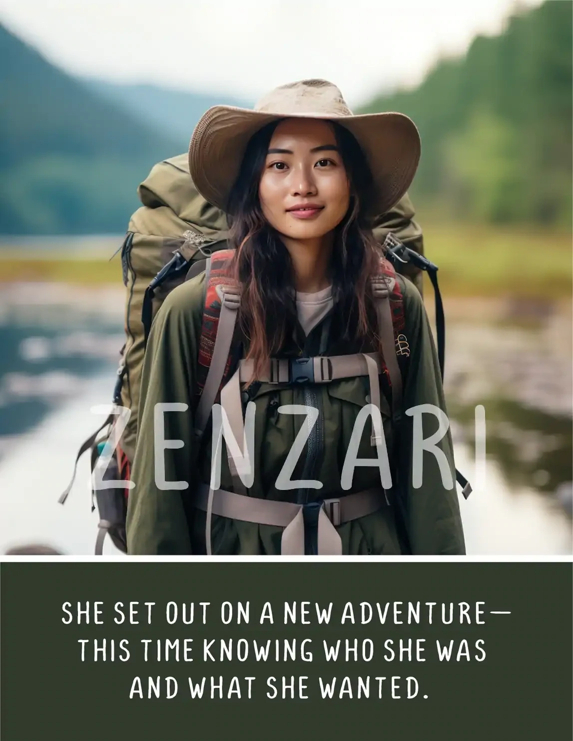 BODACIOUS WOMEN 082 PRINT SHE SET OUT ON A NEW ADVENTURE