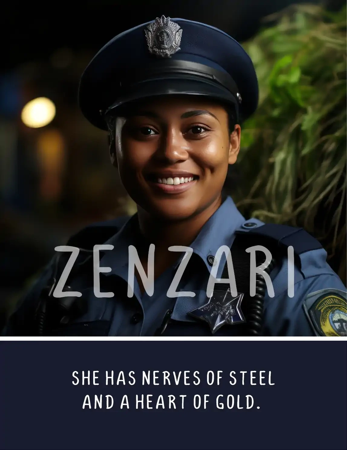 BODACIOUS WOMEN 075 PRINT NERVES OF STEEL AND HEART OF GOLD
