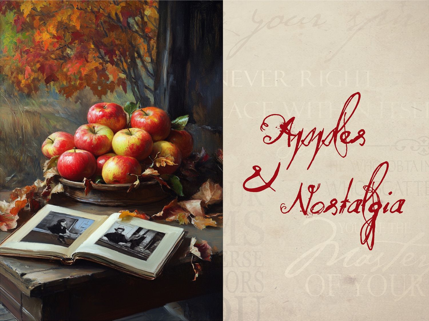 Apples &amp; Nostalgia Potluck Invitation Template