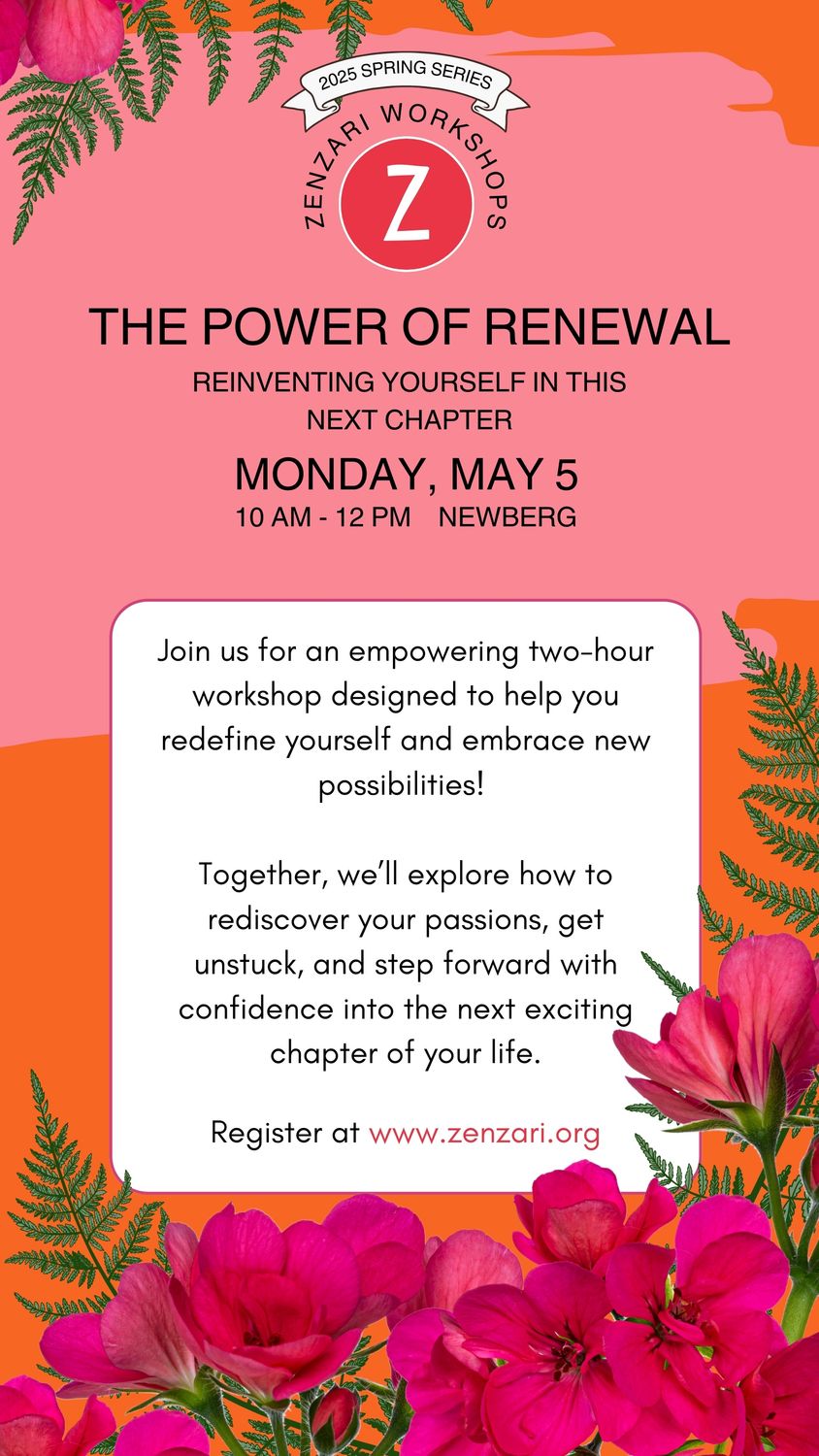 MAY 5TH,  THE POWER OF RENEWAL WORKSHOP