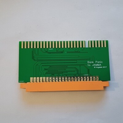 bank panic arcade pcb to jamma cabinet adaptor. free delivery one year guarantee