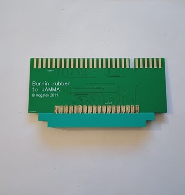burnin rubber arcade pcb to jamma cabinet adaptor. free delivery one year guarantee
