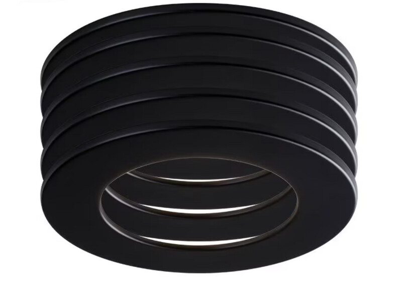 VOTATEC 4&quot; SLIM PANEL LIGHT TRIM BLACK