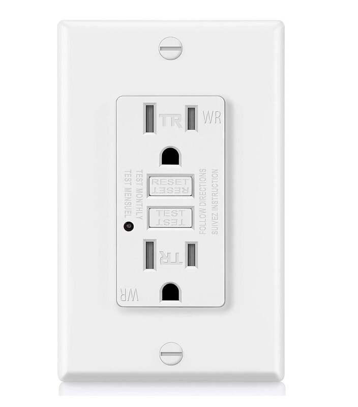 GFCI RECEPTACLE WITH SELF TESTING