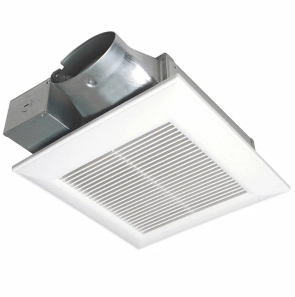 Panasonic FV-0510VS1 WhisperValue DC Ventilation Fan, 50-80-100 CFM , White
