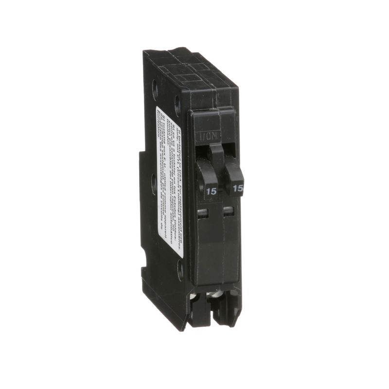 SQUARE D PLUG-IN BREAKER QO1515 1P 15/15A 120V TANDEM (DUAL)