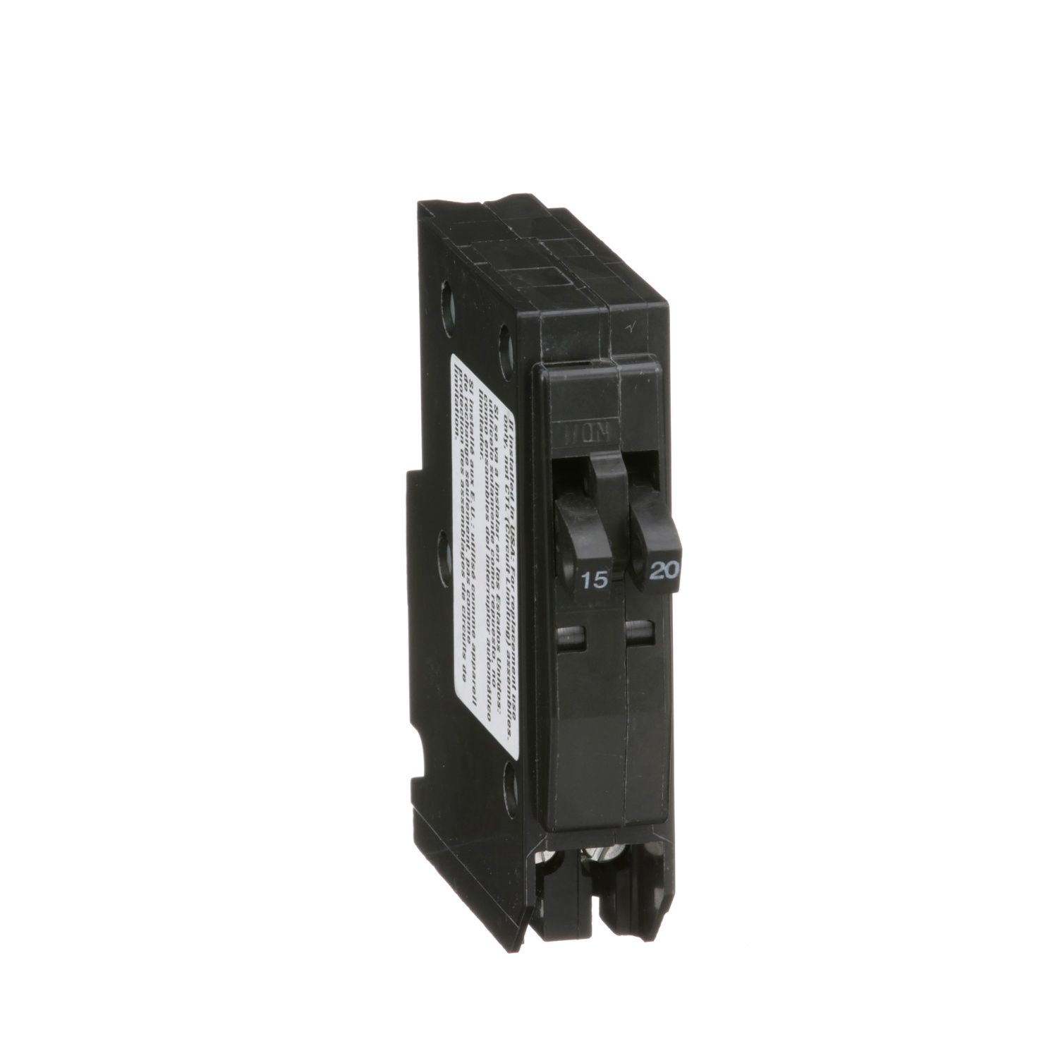 SQUARE D PLUG-IN BREAKER QO1520 1P 15/20A 120V TANDEM (DUAL)