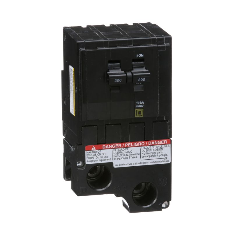 SQUARE D PLUG-IN BREAKER QO2200 2P 200A 240V