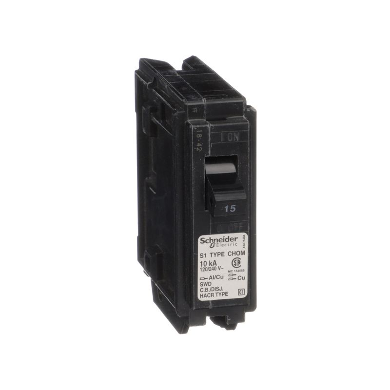 HOMELINE BREAKER CHOM115 1P 15A 120V