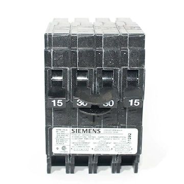 SIEMENS TYPE Q BREAKER Q21530CTNC 1P 15A (2) 2P 30A 240V QUAD