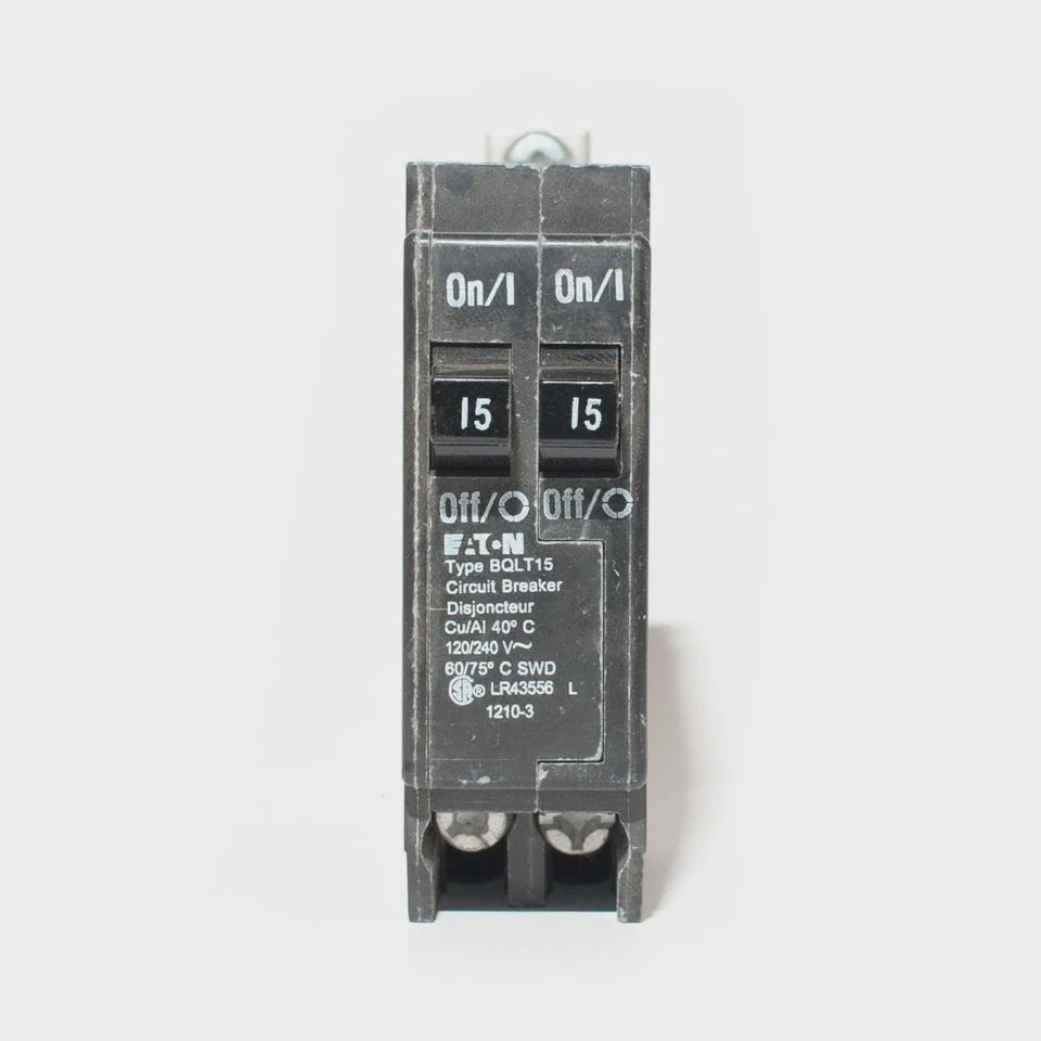 EATON COMMANDER BQL BQLT15 1P 15/15A 120V TANDEM (DUAL)