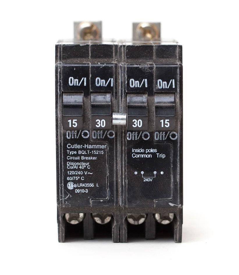 EATON COMMANDER BQL BQLT15230 1P 15A (2) 2P 30A 240V QUAD