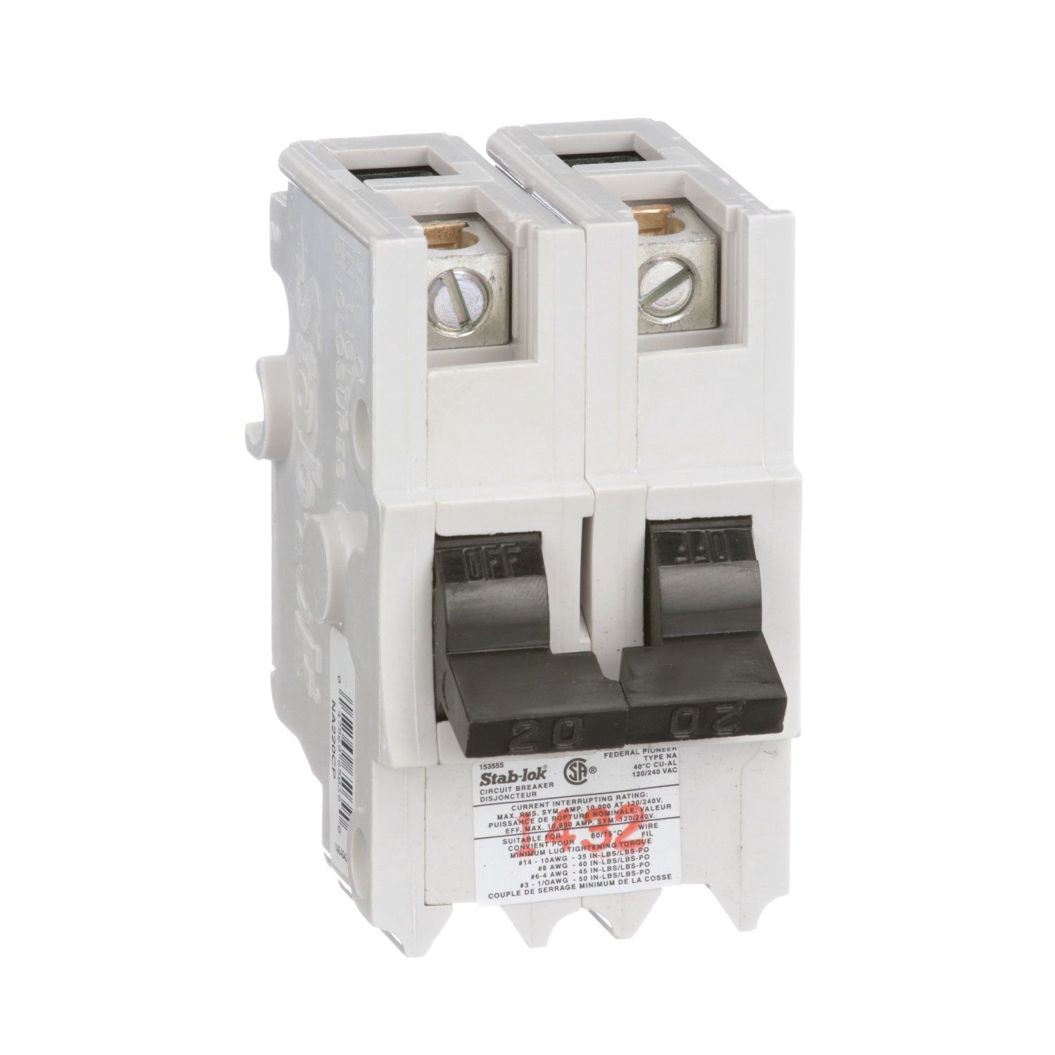 STAB-LOK BREAKER NA240 2P 40A 240V