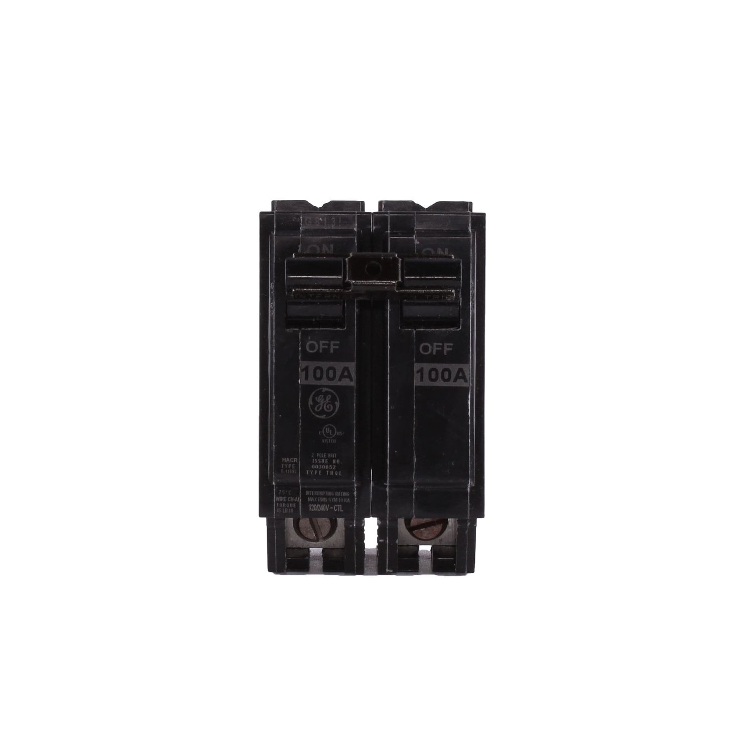 GE BREAKER THQL21100 2P 100A 240V