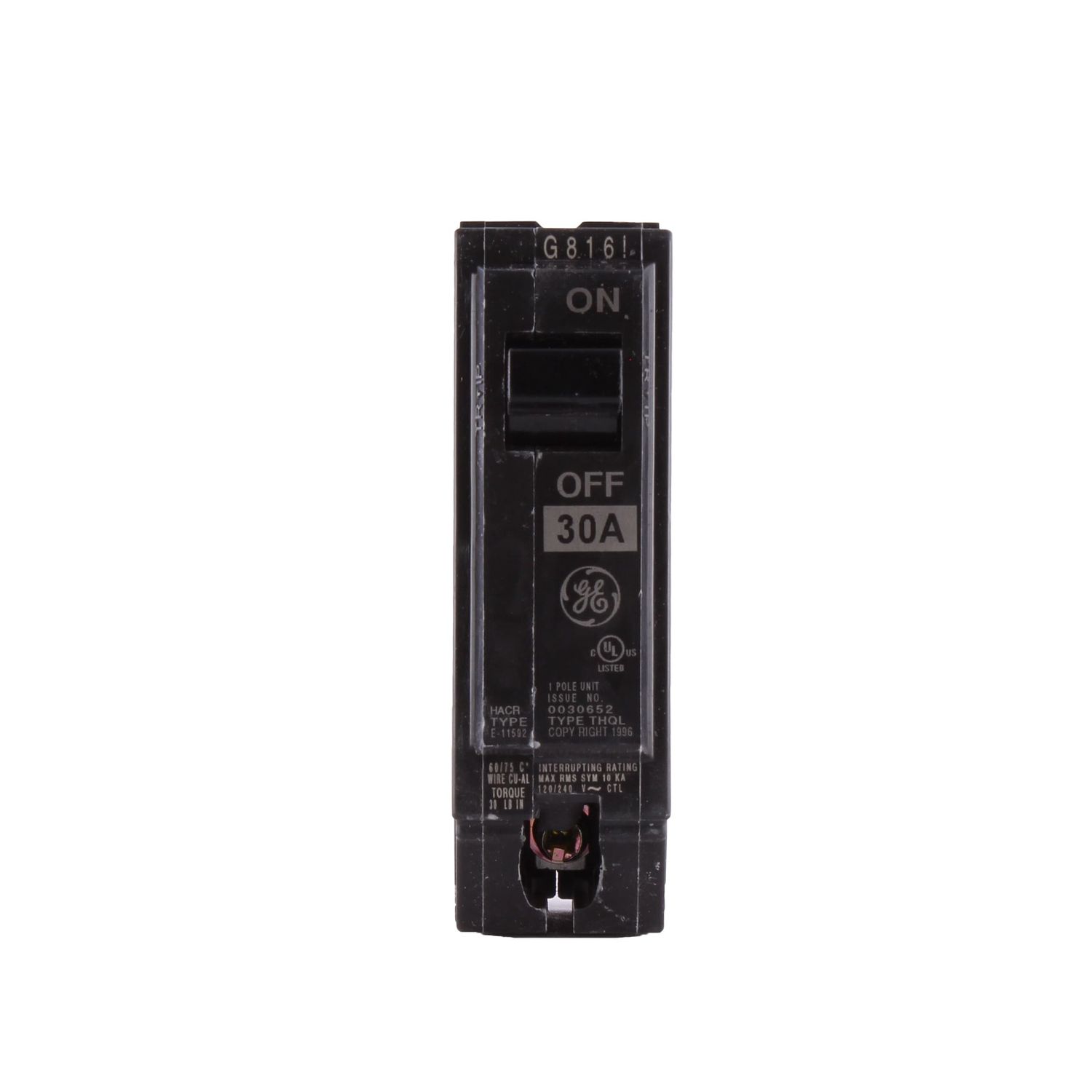 THQL1130 1P 30A 120V BREAKER