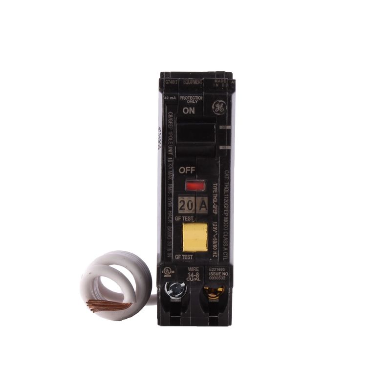 GE BREAKER THQL1120GFEP 1P 20A 120V GFCI