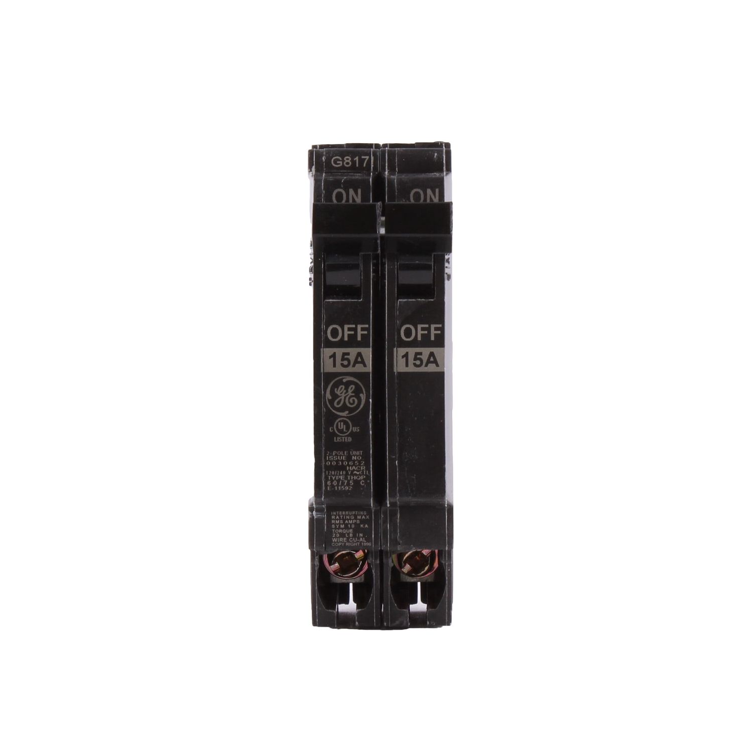 GE BREAKER THQP215 2P 15A 240V