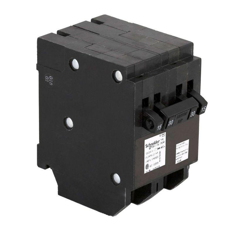 HOMELINE BREAKER CHOMT1515230 1P 15A (2) 2P 30A 240V QUAD