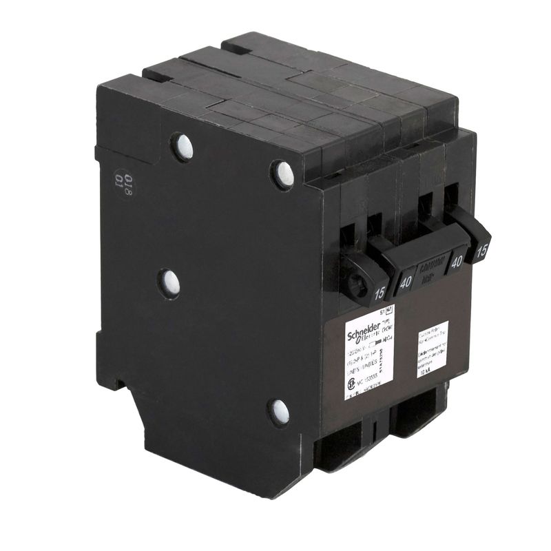 HOMELINE BREAKER CHOMT1515240 1P 15A (2) 2P 40A 240V QUAD