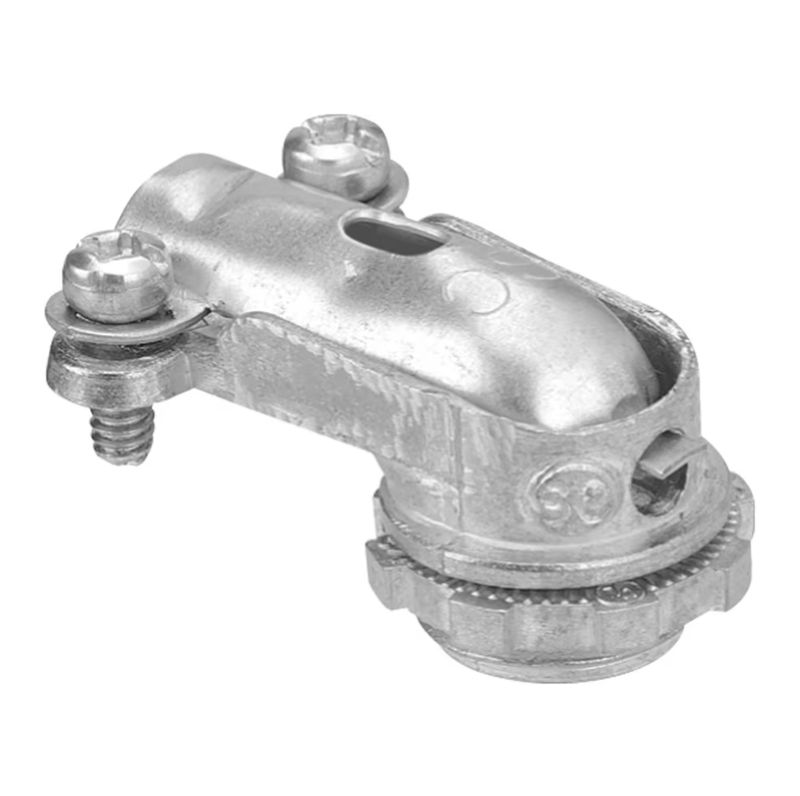 BX 90 DEGREE FLEX CONNECTOR ZDC 3/8&quot; 1PC