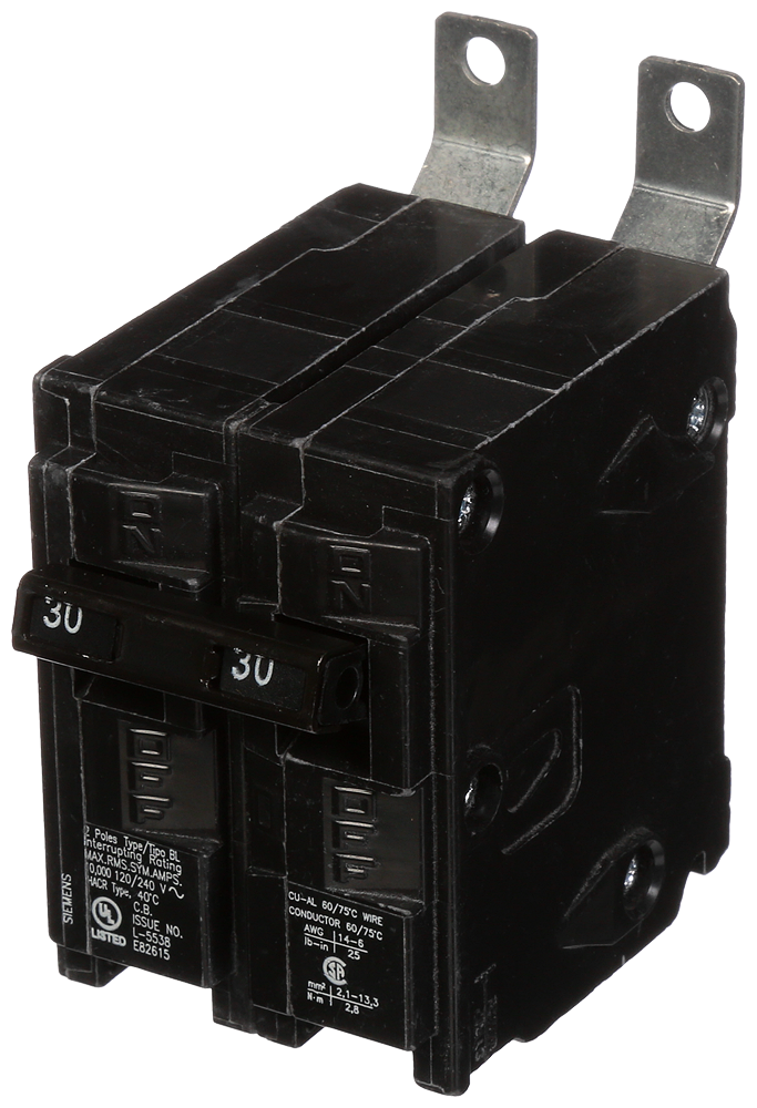 SIEMENS TYPE BL BREAKER B230 2P 30A 240V