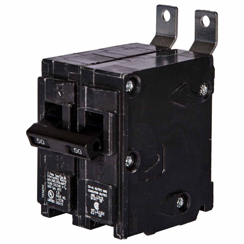SIEMENS TYPE BL BREAKER B250 2P 50A 240V