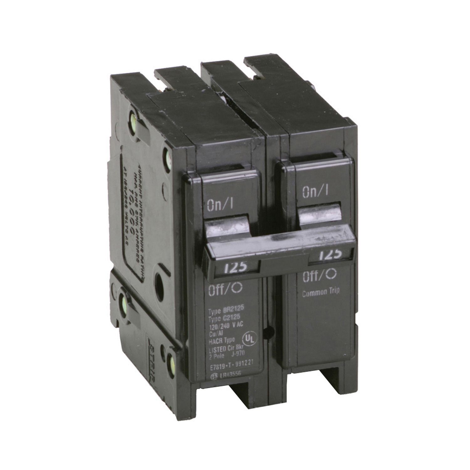 EATON BREAKER TYPE BR BR2125 2P 125A 240V