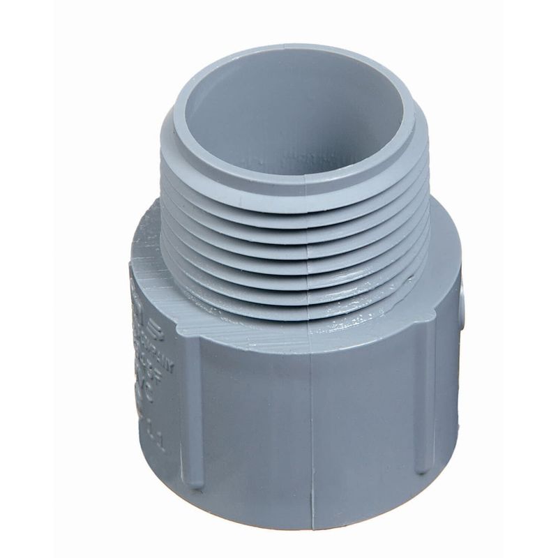 RIGID PVC SCH 40 MALE TERMINAL ADAPTER 1-1/2&quot;