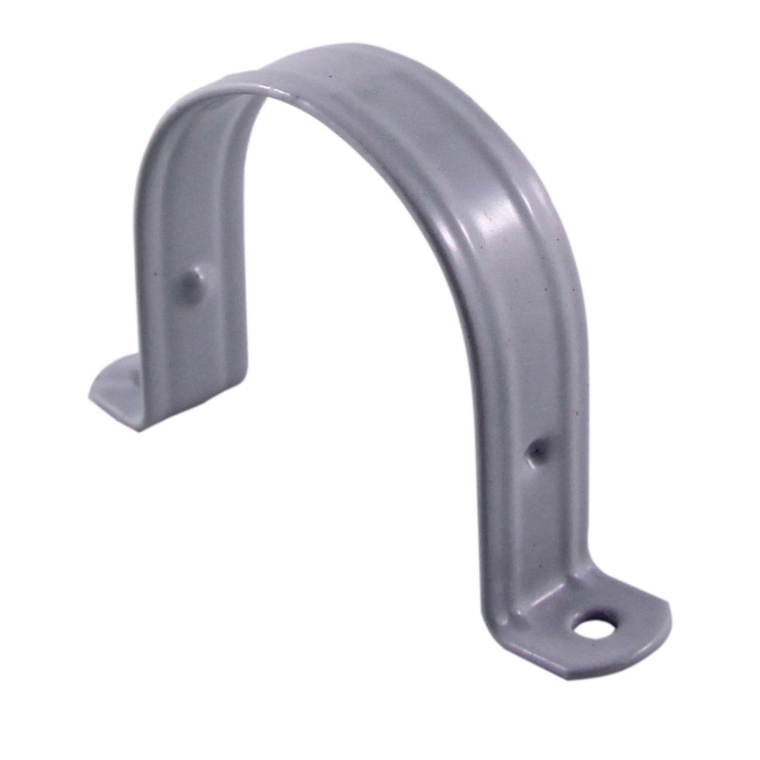 2 HOLE PVC PIPE STRAP (COATED STELL) 3&quot;