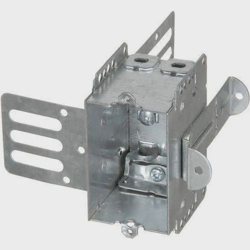 STEEL STUD 1 GANG DEVICE BOX 3&quot;X2&quot;X2-1/2&quot; 12.5 CU.IN NON-GANGABLE W/ BRACKET