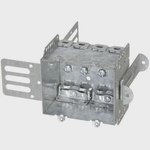 STEEL STUD 2 GANG DEVICE BOX 3&quot;x3 3/4&quot;x2 1/2&quot; 25 CU.IN W/ BRACKET
