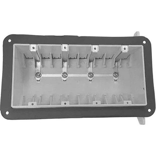 SLH-5A PLASTIC DEVICE BOX 4GANG W/ VAP
