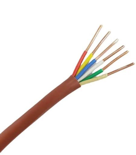 LVT THERMOSTAT WIRE FT4 18/6C BROWN 1M