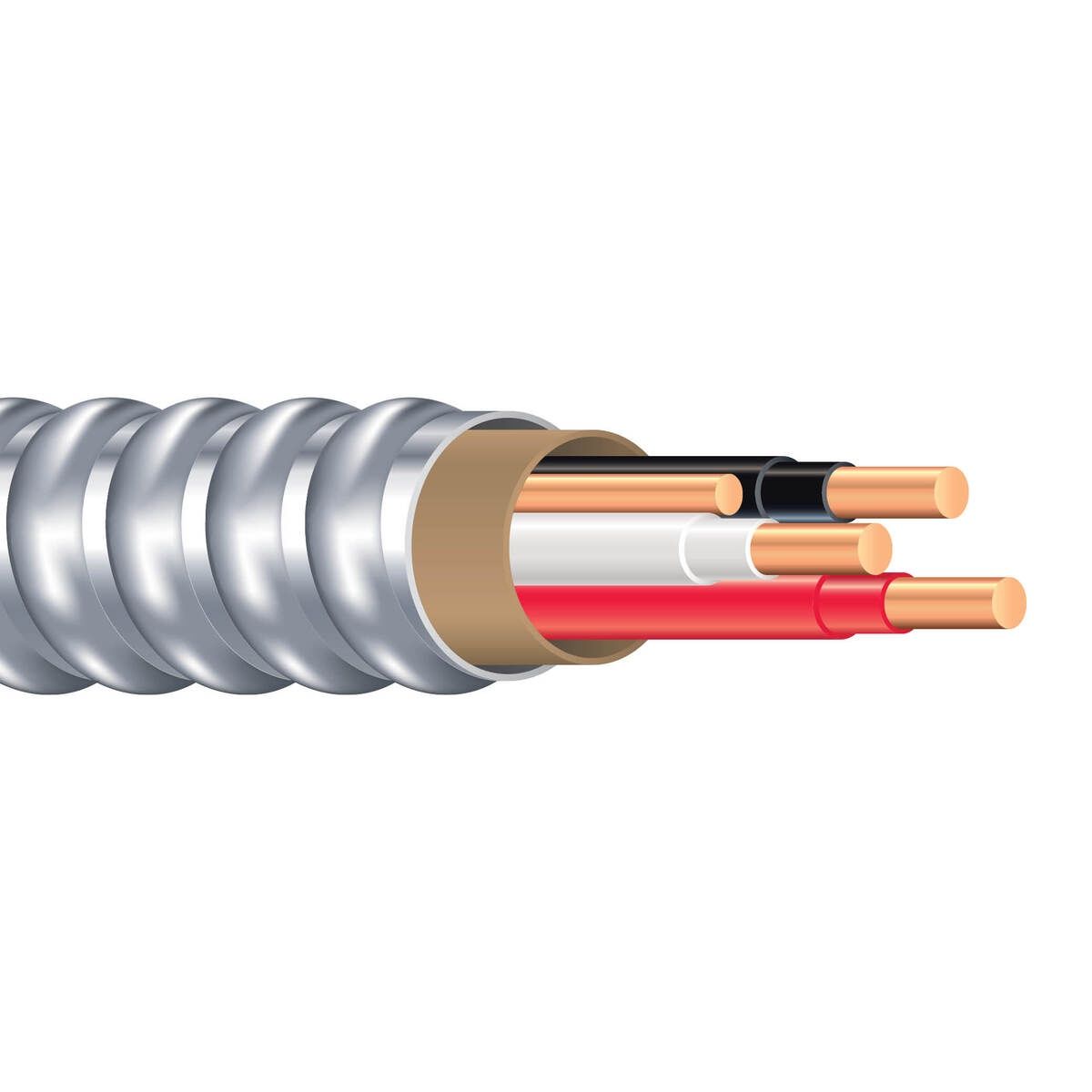 AC90 600V CU BX 12/4C 1M