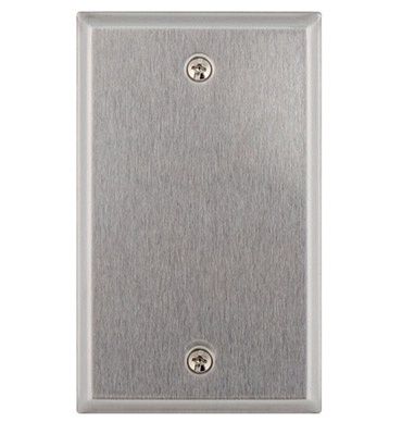 METAL COVER PLATE 1 GANG/BLANK