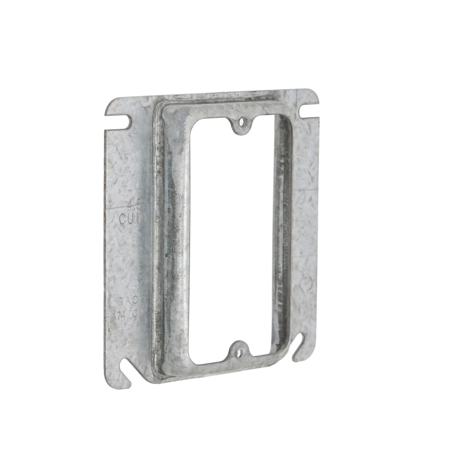 PLASTER MUD RING FOR 4&quot;x4&quot; BOX 1 DEVICE 1/2&quot; RAISED