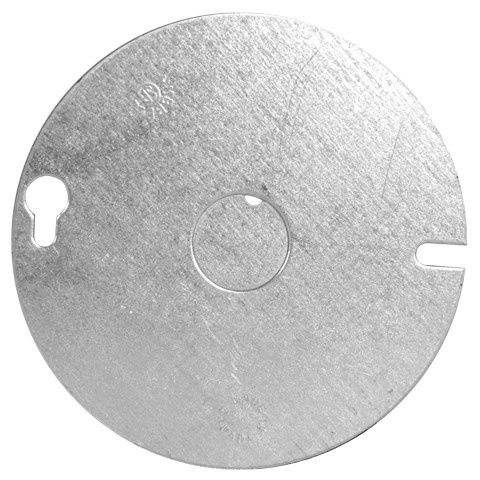 METAL COVER FOR 4&quot; OCTAGON BOX/BLANK WITH 1/2&quot; KO