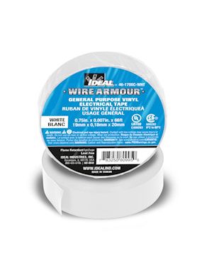 General Electrical Tape L:66FT, W:3/4&quot; ,White