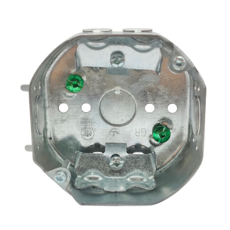 Octagon Box With Clamp 4&#39;&#39;x 4&#39;&#39;x 1 1/2&#39;&#39;, 15 Cu. Inch